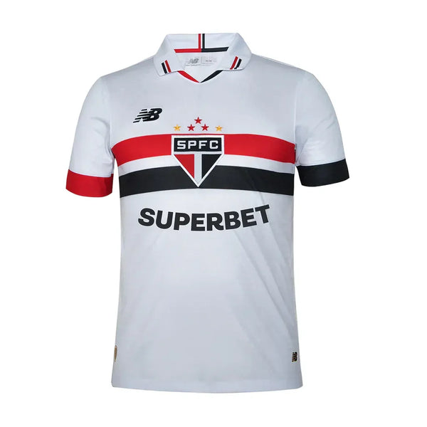 Camisa São Paulo I 2024/25 New Balance Torcedor C/Patrocínio