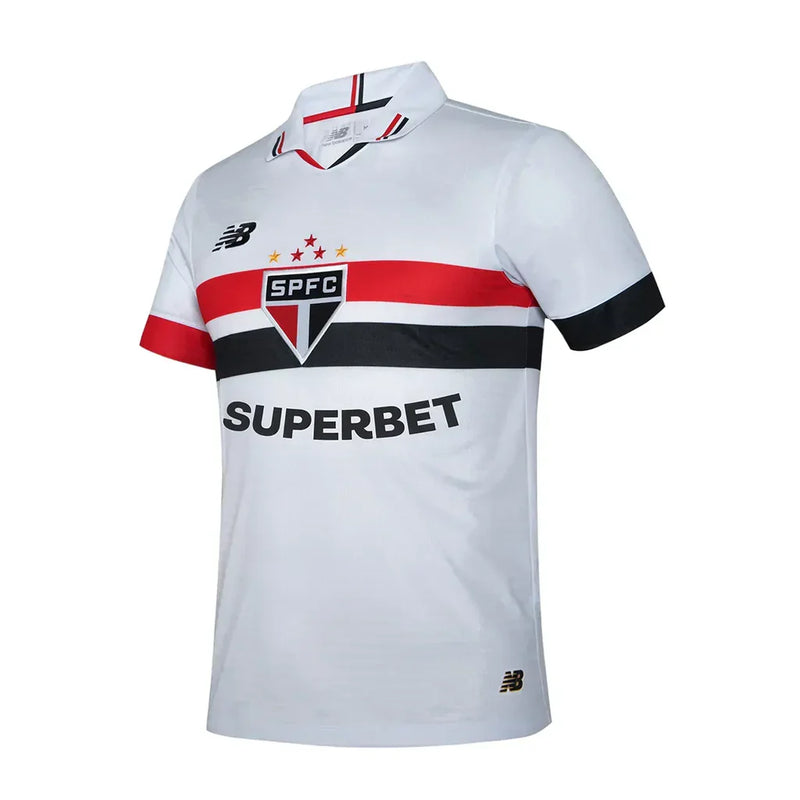 Camisa São Paulo I 2024/25 New Balance Torcedor C/Patrocínio