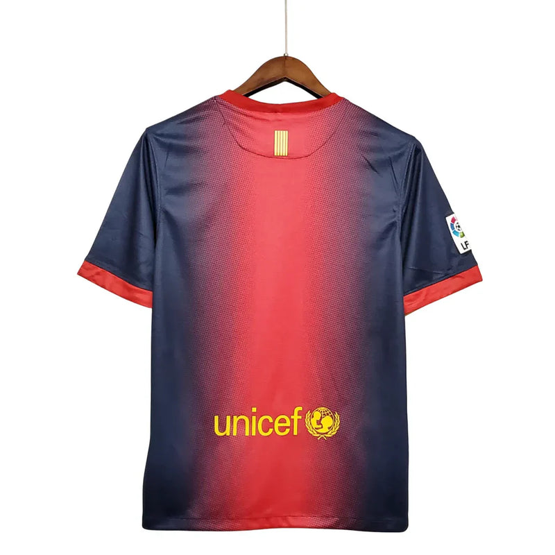 Camisa Barcelona Home Retrô - 2012/13 + Patch Campeão Mundial 2011