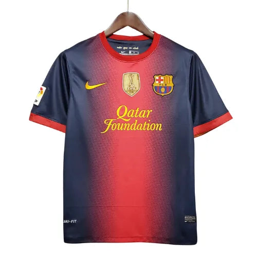 Camisa Barcelona Home Retrô - 2012/13 + Patch Campeão Mundial 2011