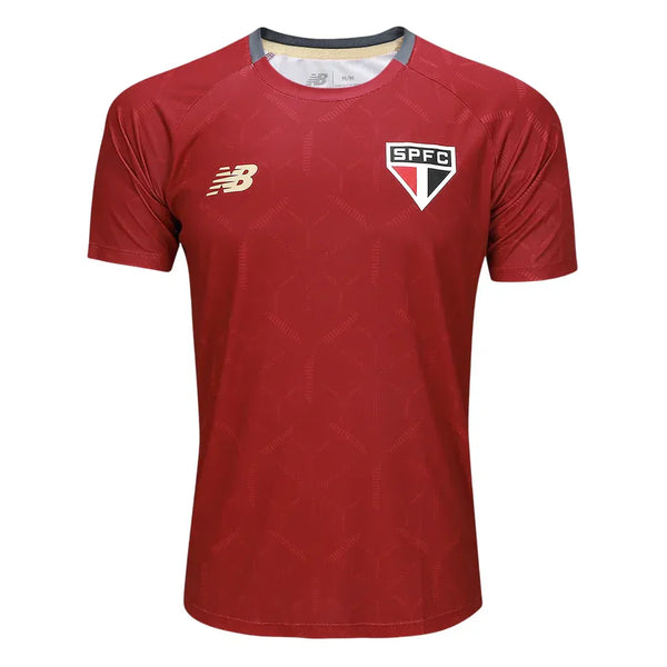 Camisa São Paulo Treino 2025/26 New Balance Vermelha
