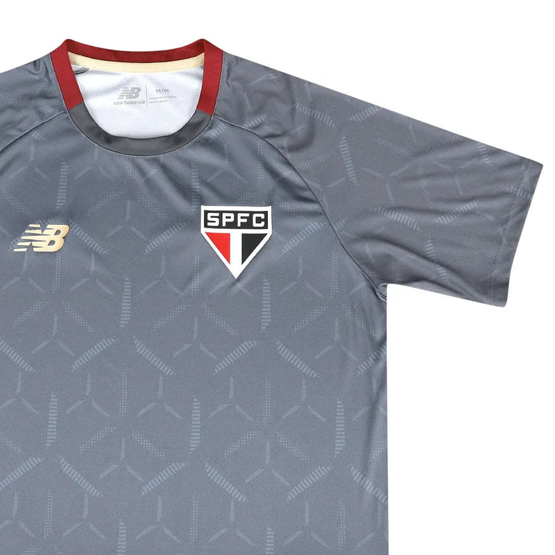 Camisa São Paulo Treino 2025/26 New Balance Cinza