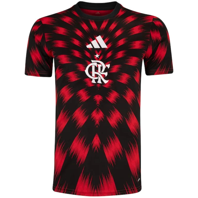 Camisa Flamengo Pré Jogo 2025/26 Adidas Masculina