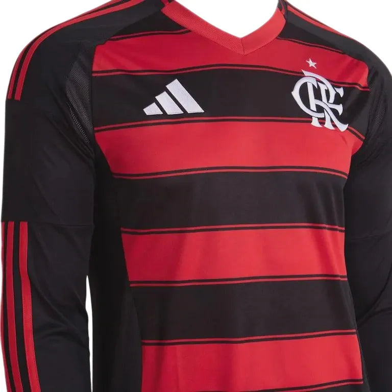 Camisa Flamengo Manga Longa I 2025/26 Adidas Masculina