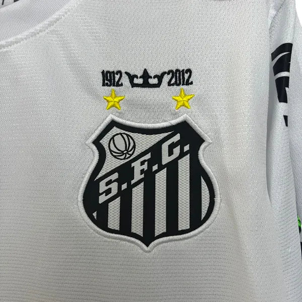 Camisa Santos Home 2011/12 Retrô Manga Longa - Branca