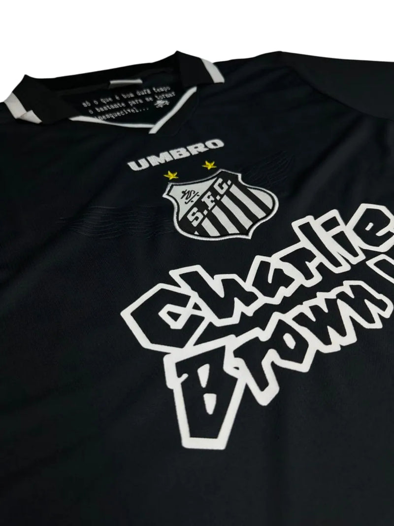 Camisa Santos Charlie Brown Jr. Marginal Alado Preta