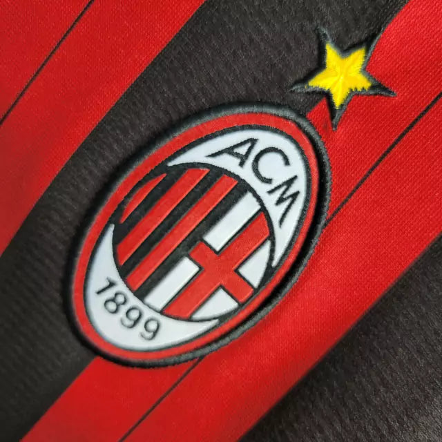Camisa Milan Manga Longa Retrô Home - 2013/14