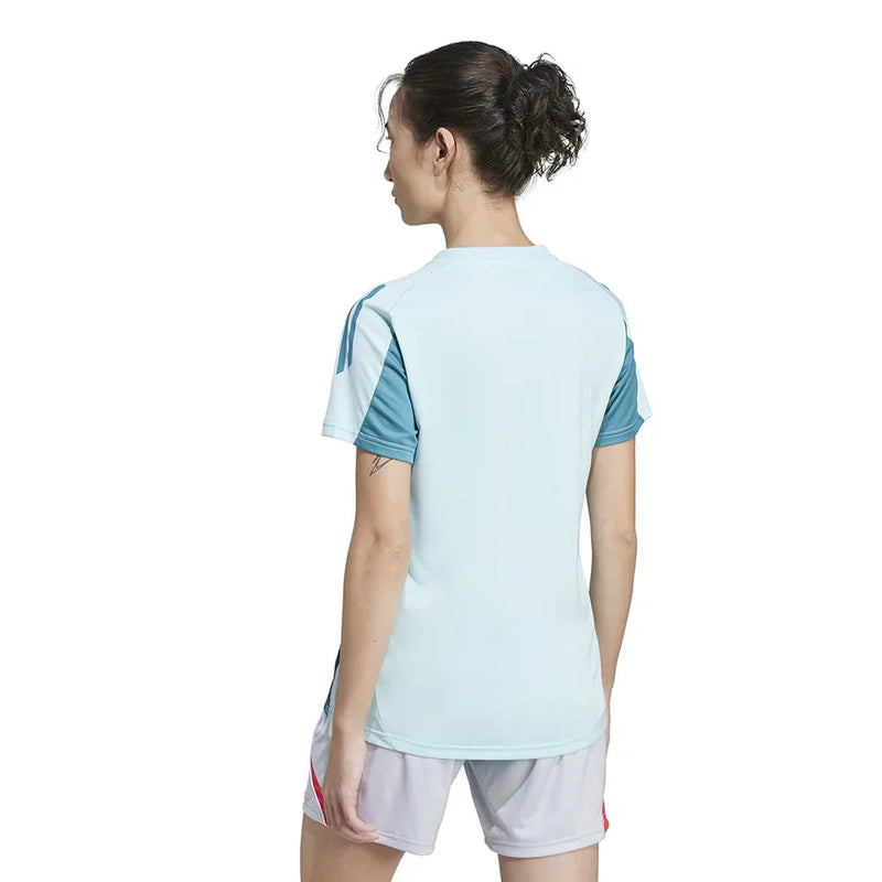 Camisa Cruzeiro Feminina Treino 2025/26 Adidas Azul Turquesa