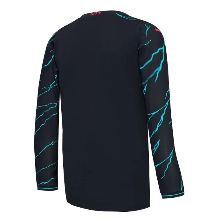 Camisa Manchester City Manga Longa Third - 2023/24