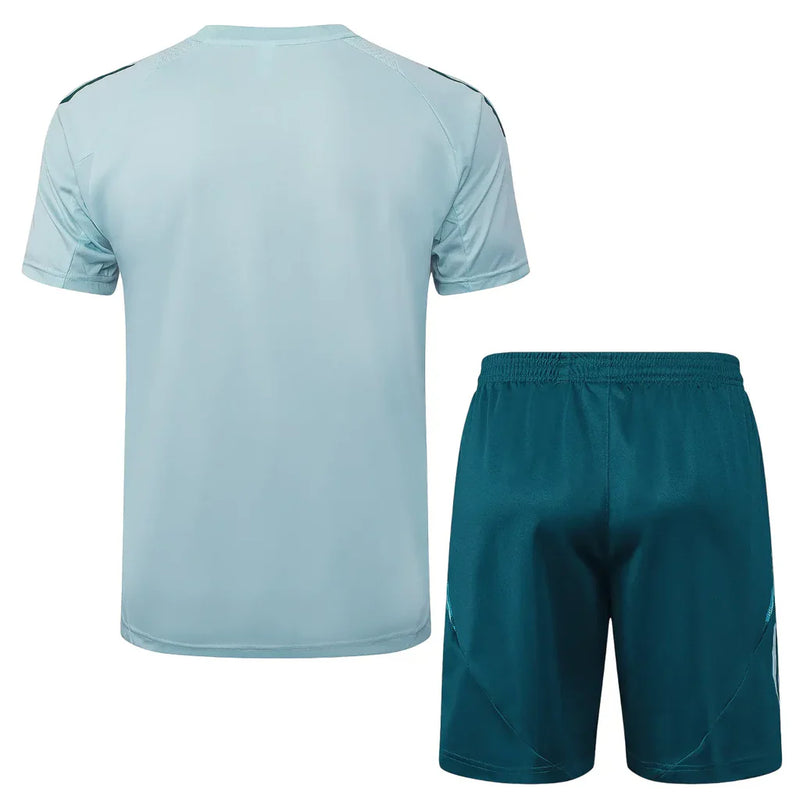 Conjunto Cruzeiro Treino 2025/26 Azul Turquesa