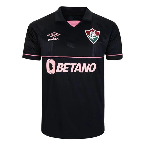Camisa Fluminense Goleiro 2023/24 Umbro Preta e Rosa