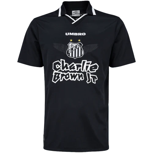 Camisa Santos Charlie Brown Jr. Marginal Alado Preta