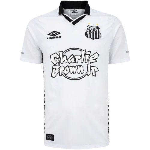 Camisa Santos Charlie Brown Jr. Dias de Glória Branca
