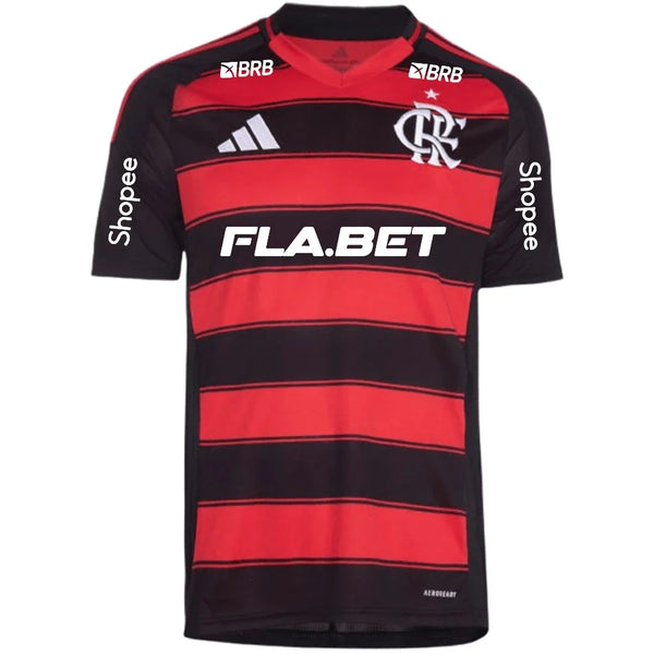 Camisa Flamengo I 2025/26 Adidas Torcedor Masculina C/Patrocínios