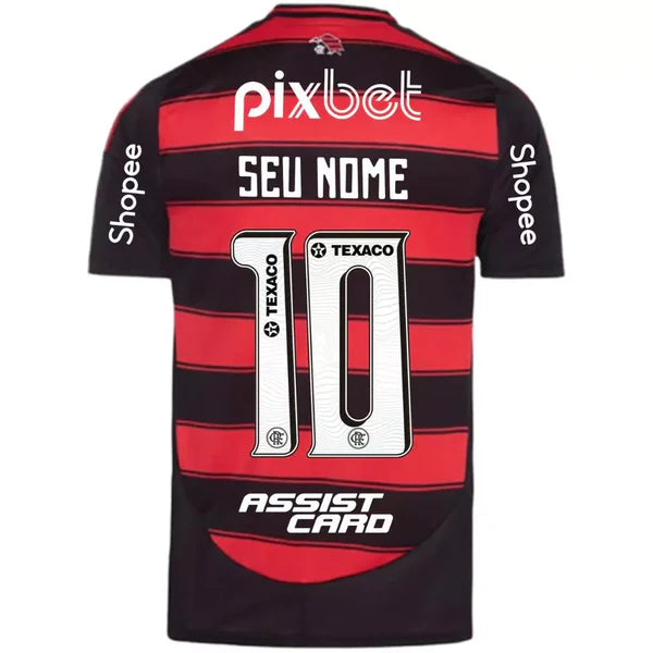 Camisa Flamengo I 2025/26 Adidas Torcedor Masculina C/Patrocínios