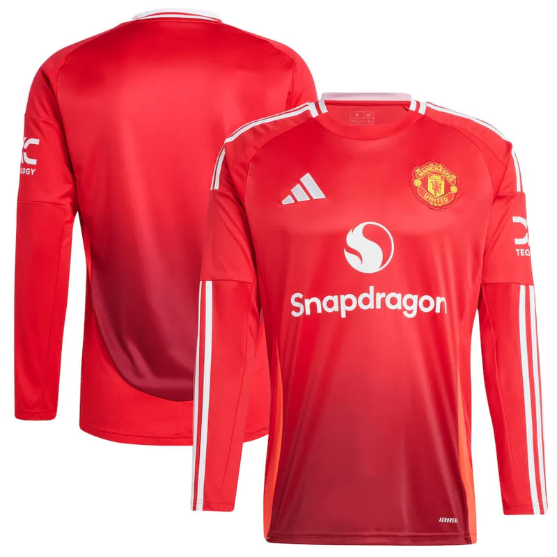Camisa Manchester United Manga Longa Home - 2024/25