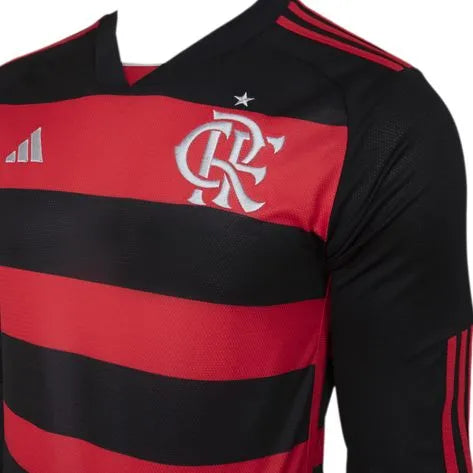 Camisa Flamengo Manga Longa I 2024/25 Adidas Masculina