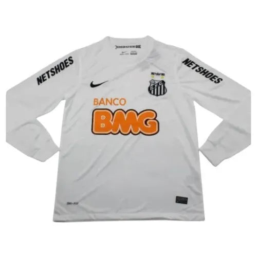 Camisa Santos Home 2011/12 Retrô Manga Longa - Branca